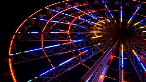 ferris wheel lights at night