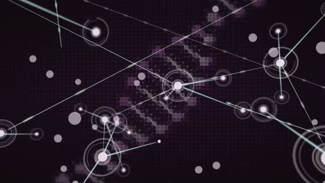 Animation-of-dna-strand-spinning-with-network-of-connections