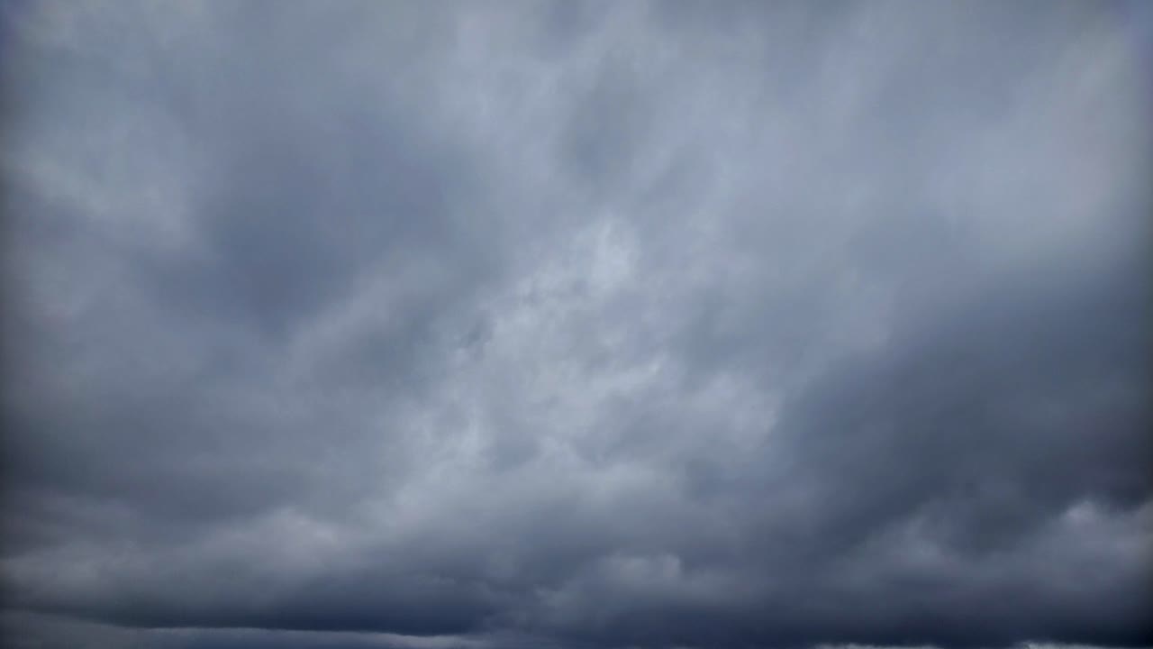 Dark clouds rolling on the sky, 4k overcast time-lapse footage