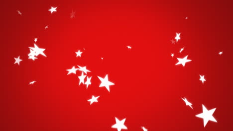 estrellas cayendo sobre un fondo rojo