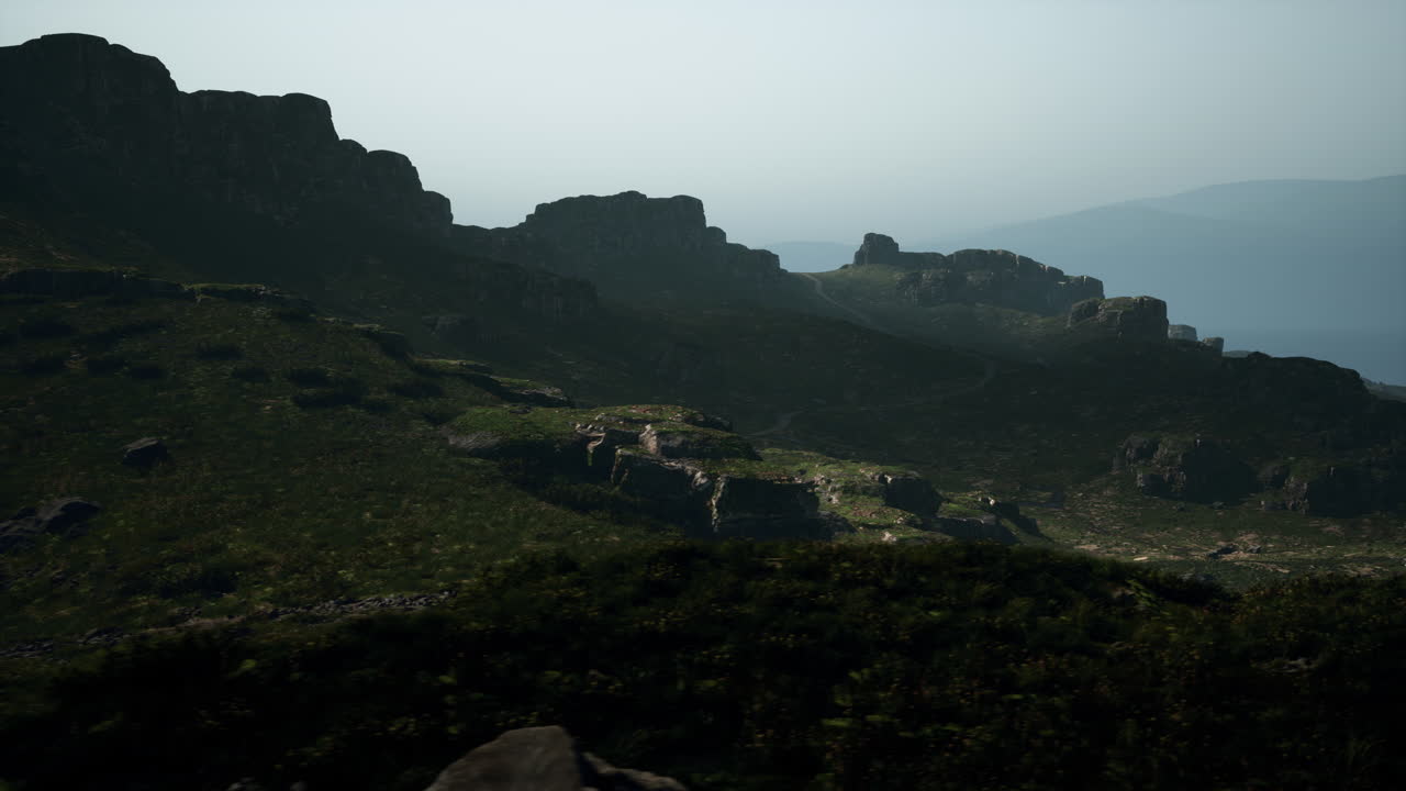 산맥 의 그림 같은 풍경