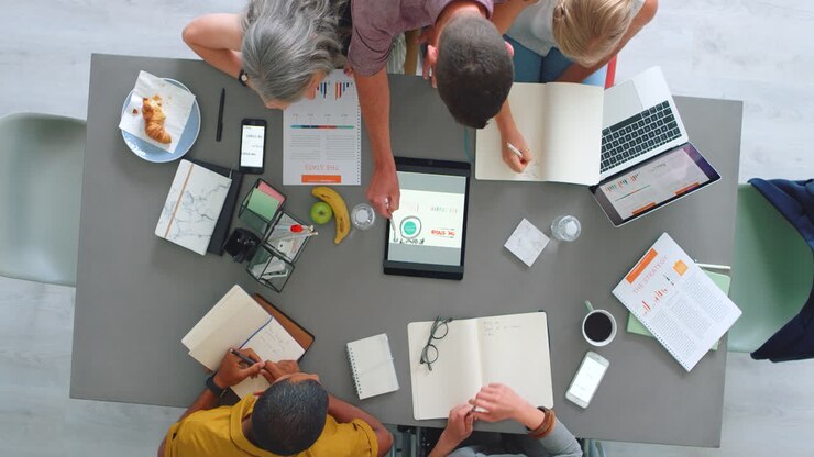 Perencanaan, tablet, atau pebisnis