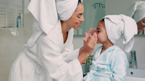 mother and daughter skincare routine