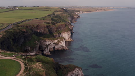 irish coastal cliffs and scenic drive