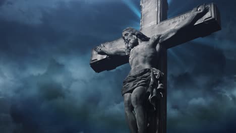 jesus-statue-with-dark-cloud-background