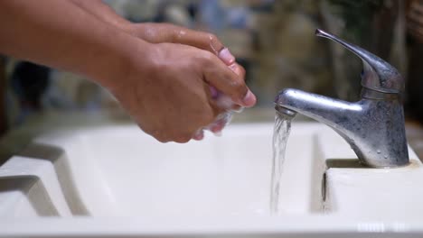 washing hands