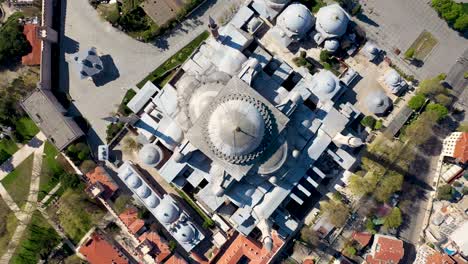 hagia sophia bird's eye view from istanbul at covid-19 pandemic curfew