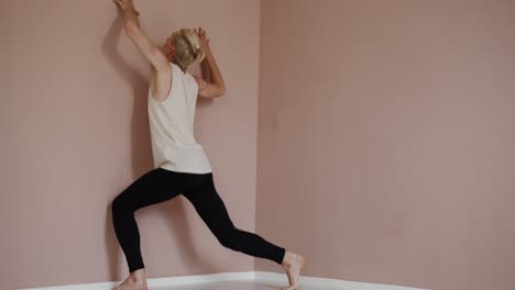 man doing yoga pose