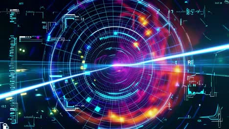 interfaz de radar futurista