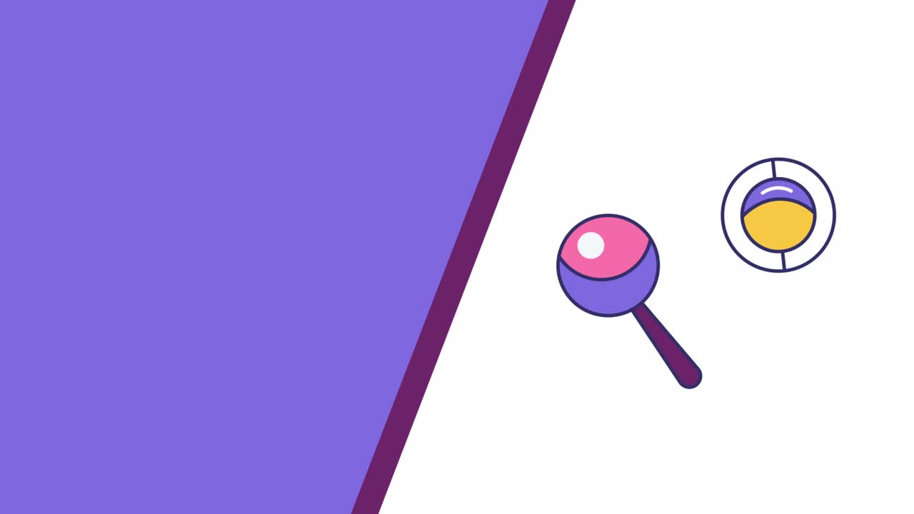 video de 4k de diseño de juguetes de dibujos animados en fondo blanco.