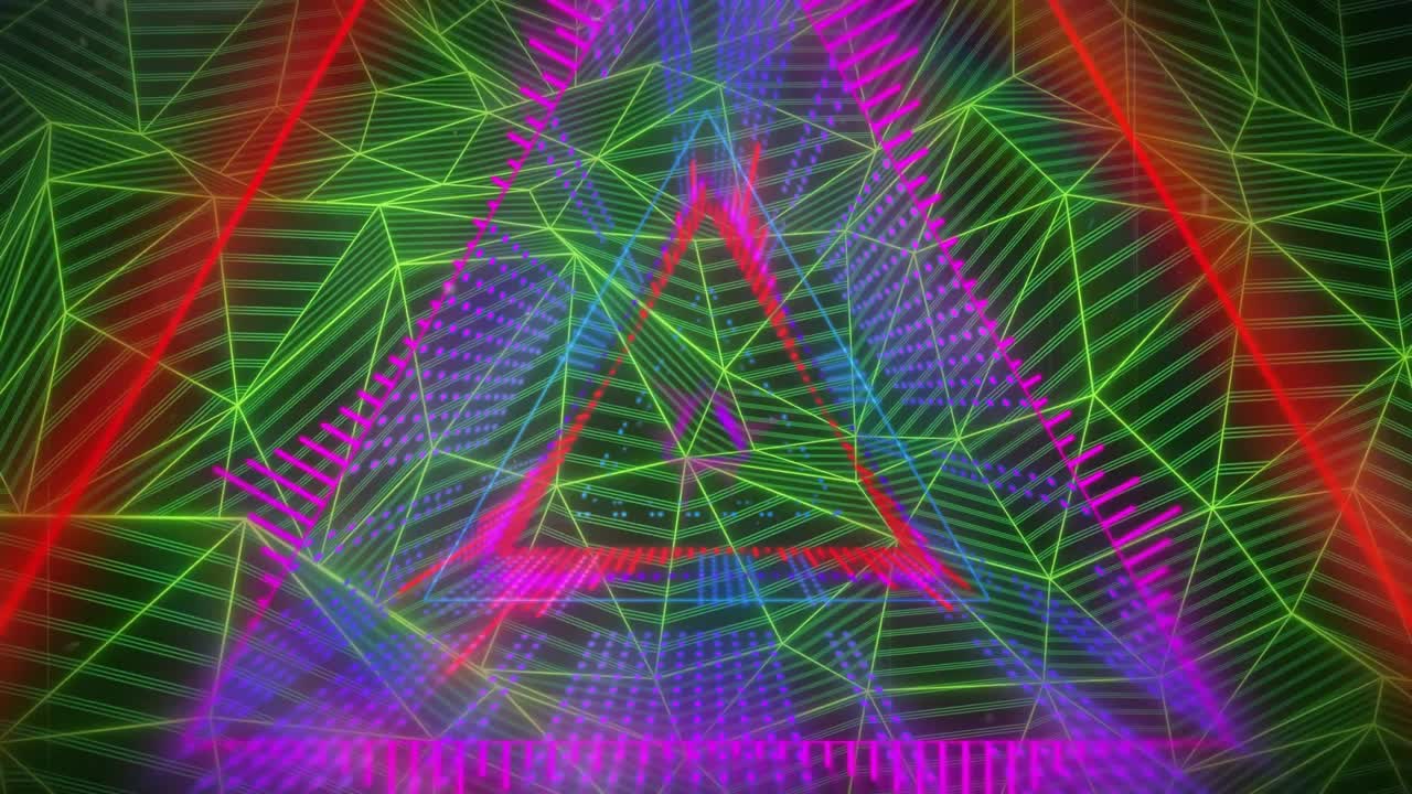 Timeline advancing, neon portal tightening, pulsing; green mesh undulating, drawing viewer inward