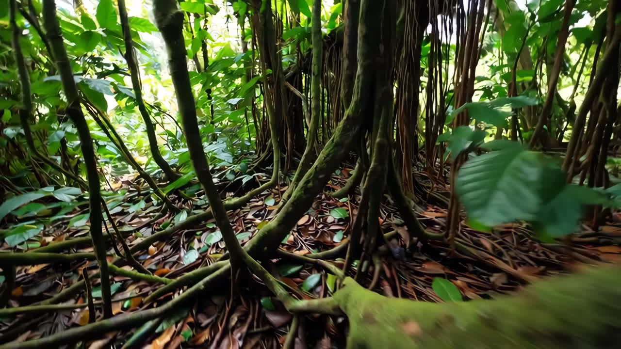 Jungle Undergrowth with Banyan Roots
