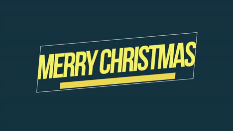 Modern-Merry-Christmas-text-in-frame-on-green-gradient