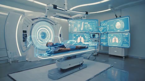 futuristic medical scanning