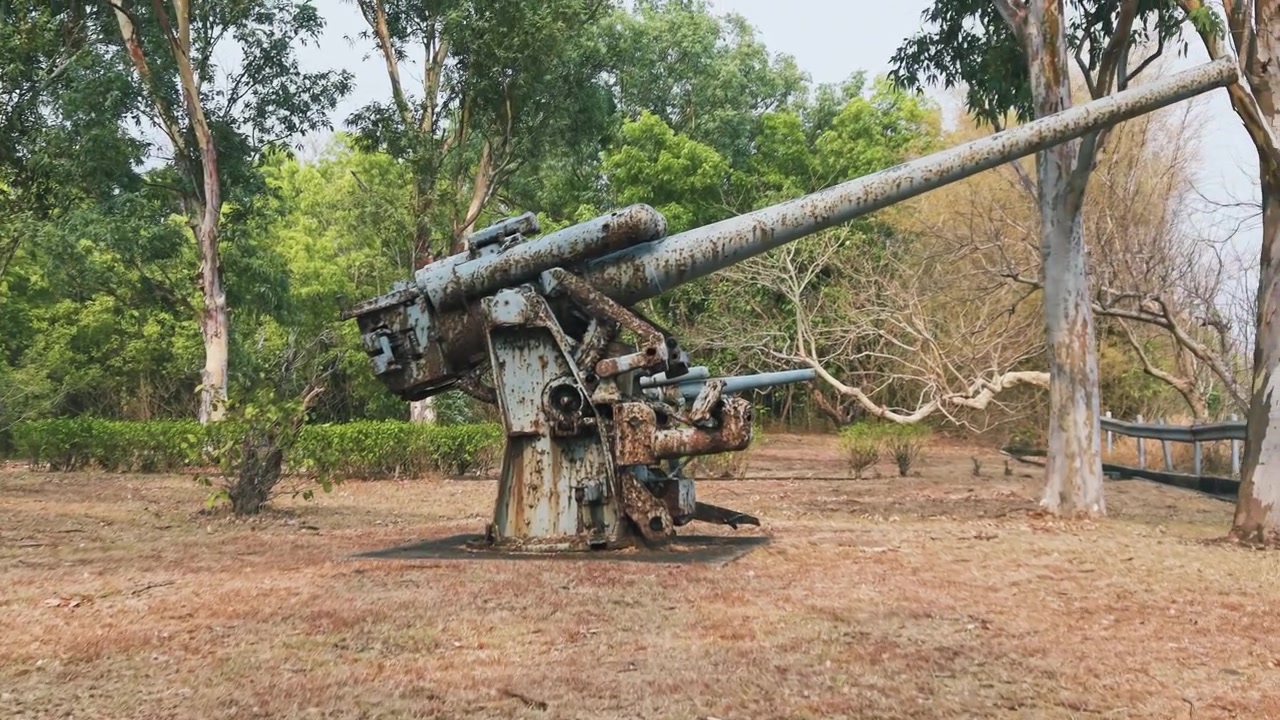 Ilha Corregidor Manila Artilharia de Canhão Bateria Histórica Arma Militar Monumento de Guerra Vista de Viagem.