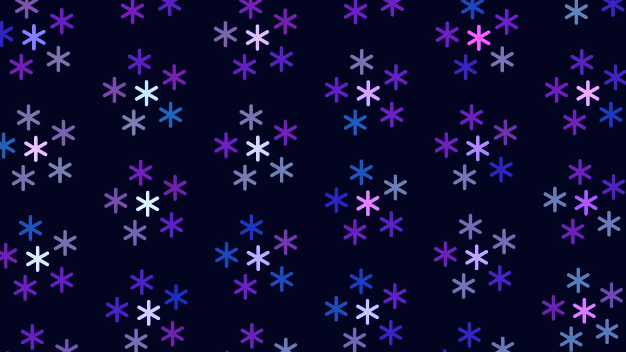 Elegant black and purple snowflake pattern symmetry, intricacy, and visual impact