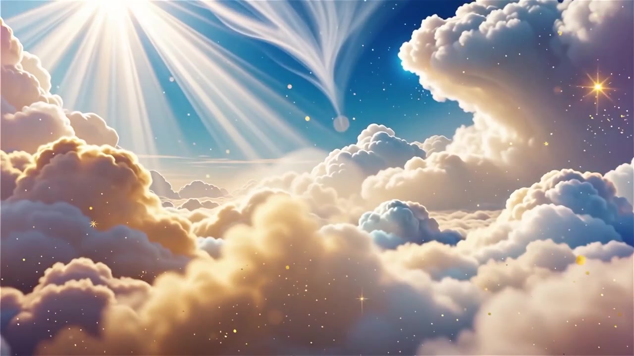 Sfondo di Adorazione Cristiana con Luce Celeste