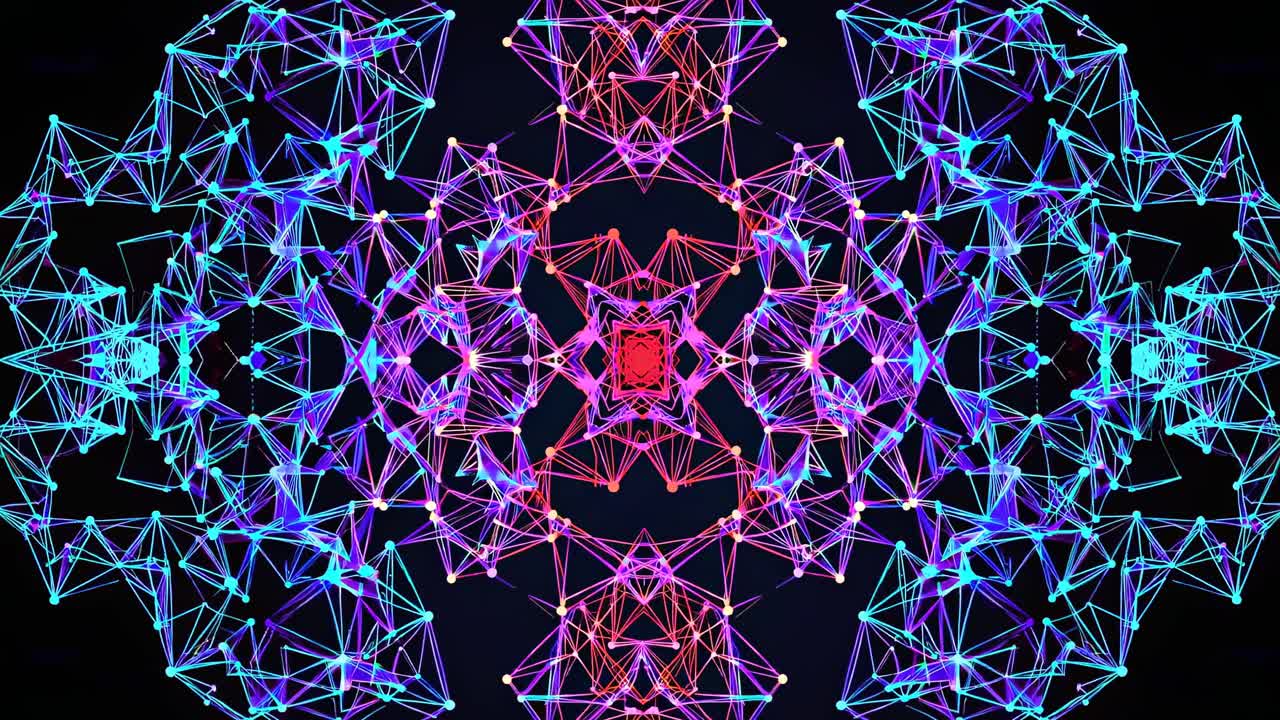 patrón geométrico resplandeciente abstracto