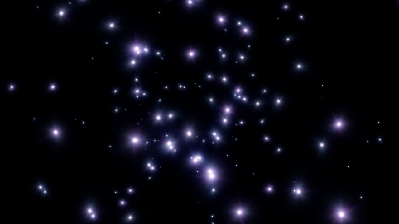 bucle de fondo de partículas azules abstractas