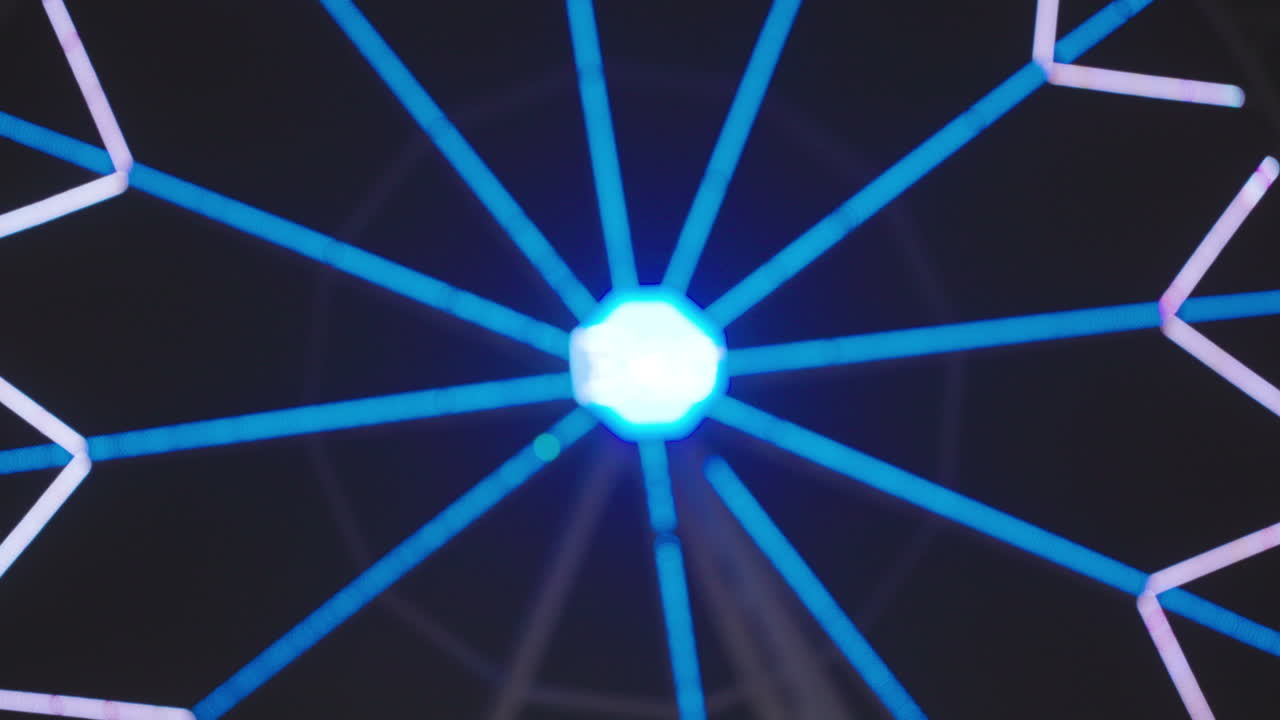 out of focus lights colourful lights at funfair