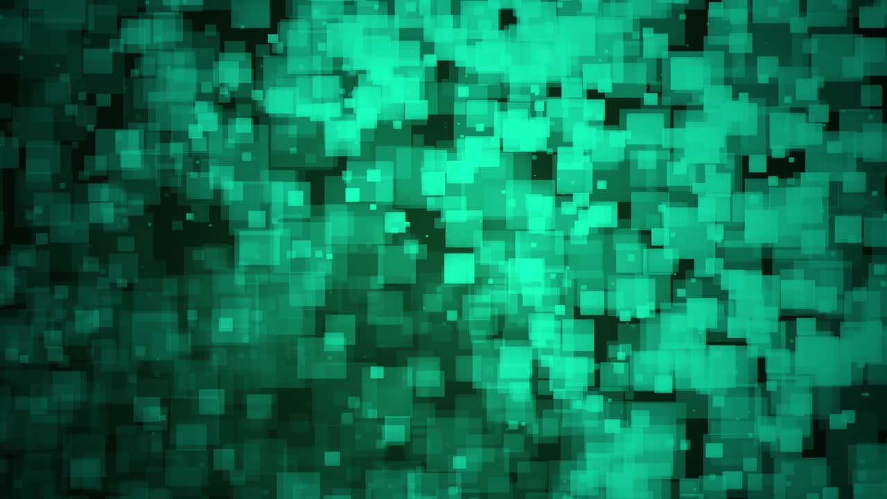 bucle abstracto en movimiento verde oscuro azul grunge cuadrado rayas cuadrada de checker elemento gráfico de movimiento. patrón de azulejos de bucle sin costuras. mosaico cuadrado 4k 3d de fondo