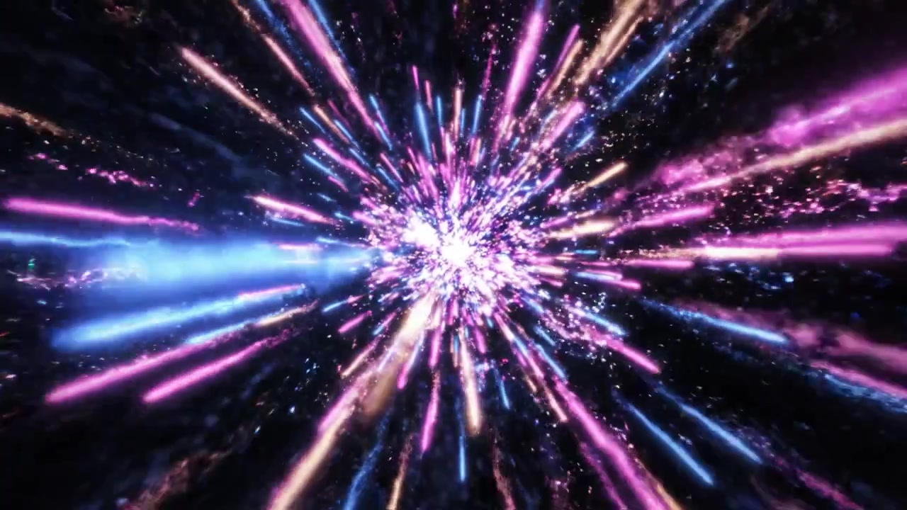 Un Viaggio Attraverso la Luce: Un'Esplorazione di Schemi Cosmici e Colori Vibranti in un Universo in Espansione di Stelle ed Energia