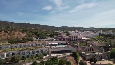 beautiful antique palace aerial view