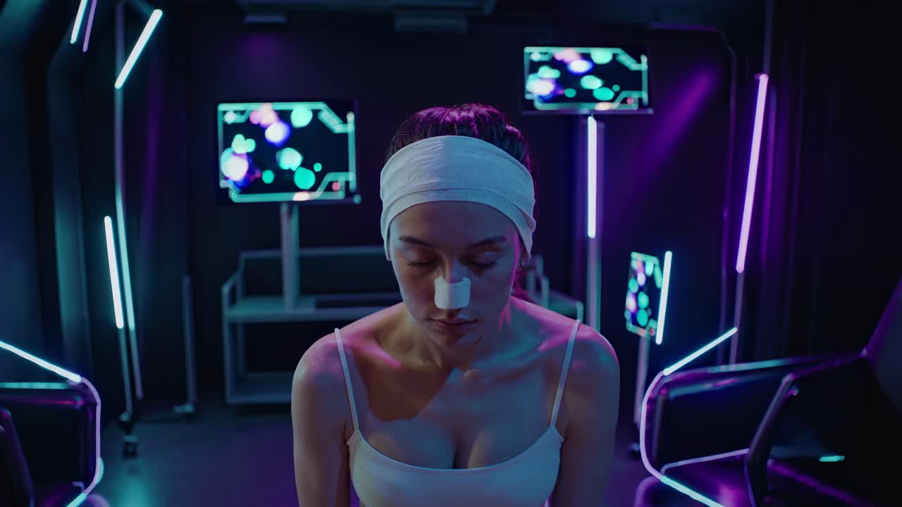 Woman Undergoing Medical Procedure