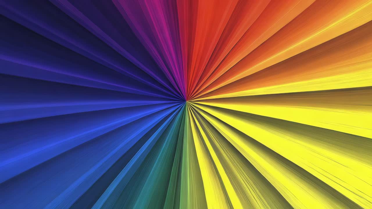 Colorful Abstract Radial Spectrum