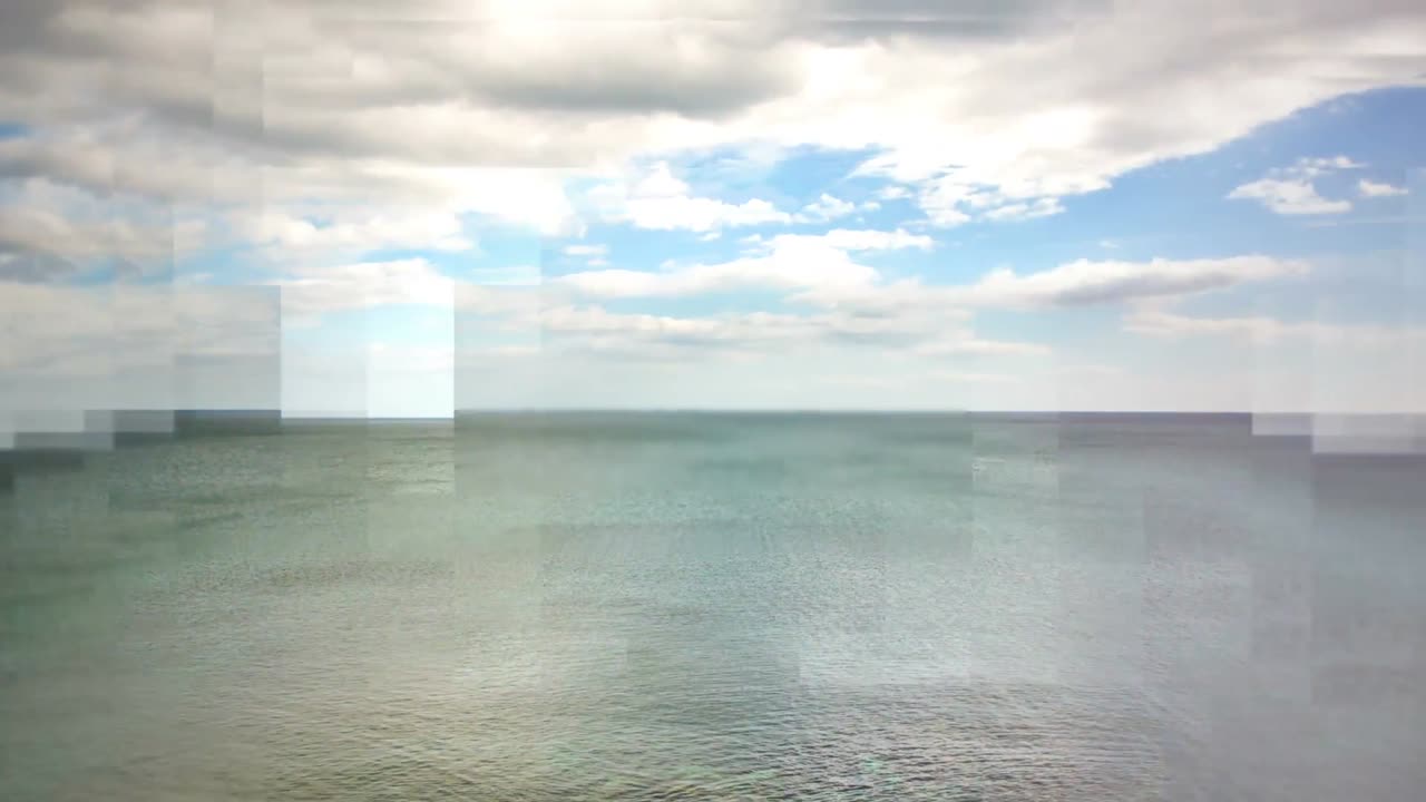 지형의 디지털로 생성된 비디오 4k