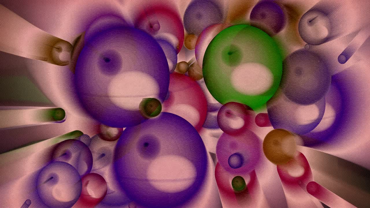 Dynamic Abstract Animation of Moving Textured Circles
