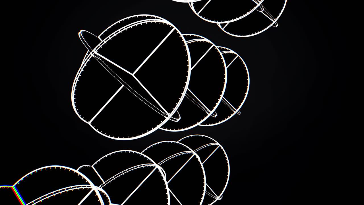 círculos rotativos abstractos