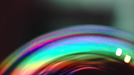 mesmerizing macro shot of colorful soap bubbles