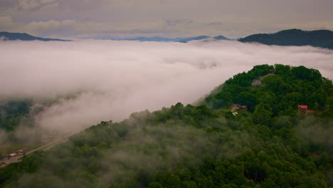quiet mystery of the smokies unveiled in foggy drone footage