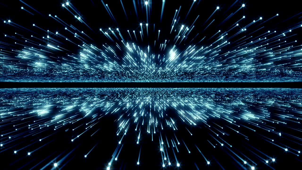 Particles Blue dust abstract light bokeh motion titles cinematic background loop