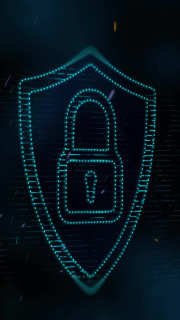 Animation of white lines over data processing