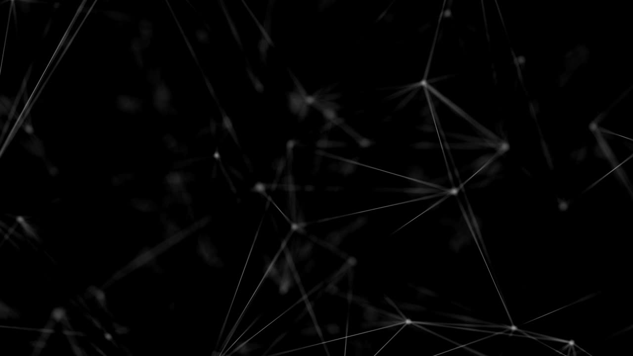 Abstract Digital Concept of Geometrical Polygon Plexus loop