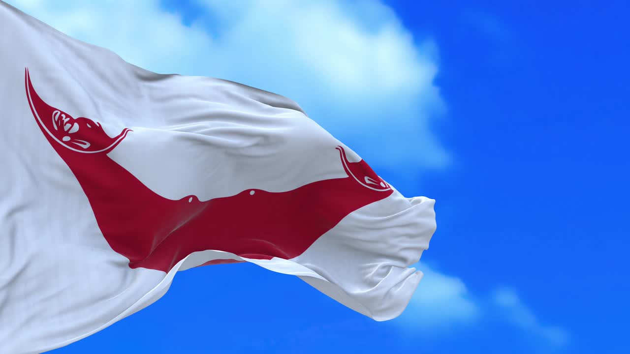 부활절 섬의 발의 끊임없는 루프.