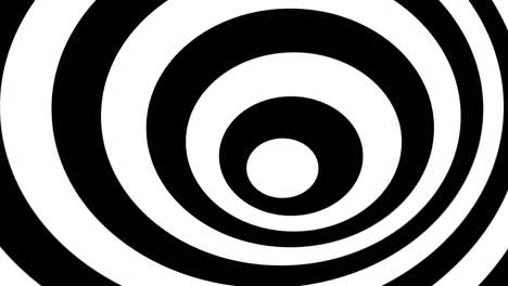 círculo retorcido ilusión óptica en blanco y negro.