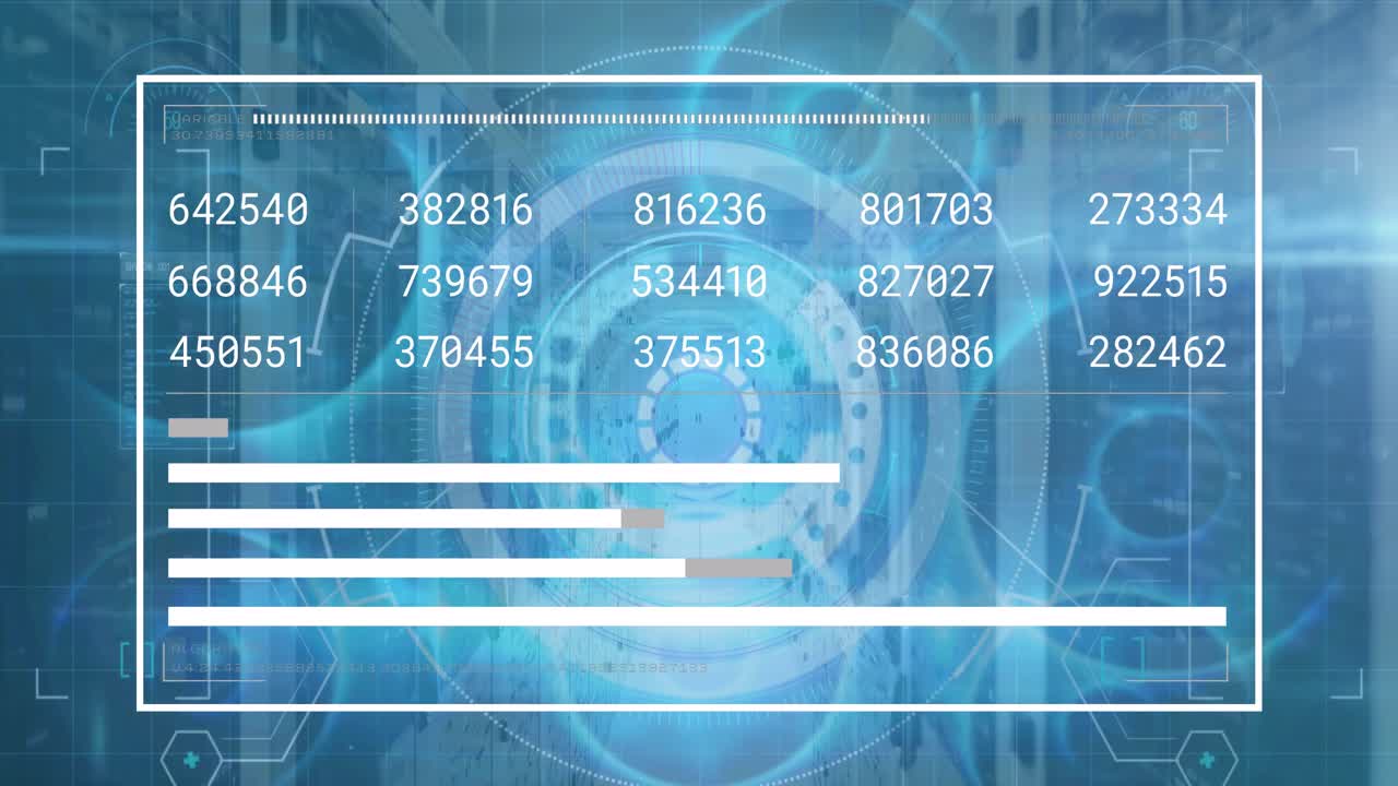 Animation of data processing on mid data processing over binary coding