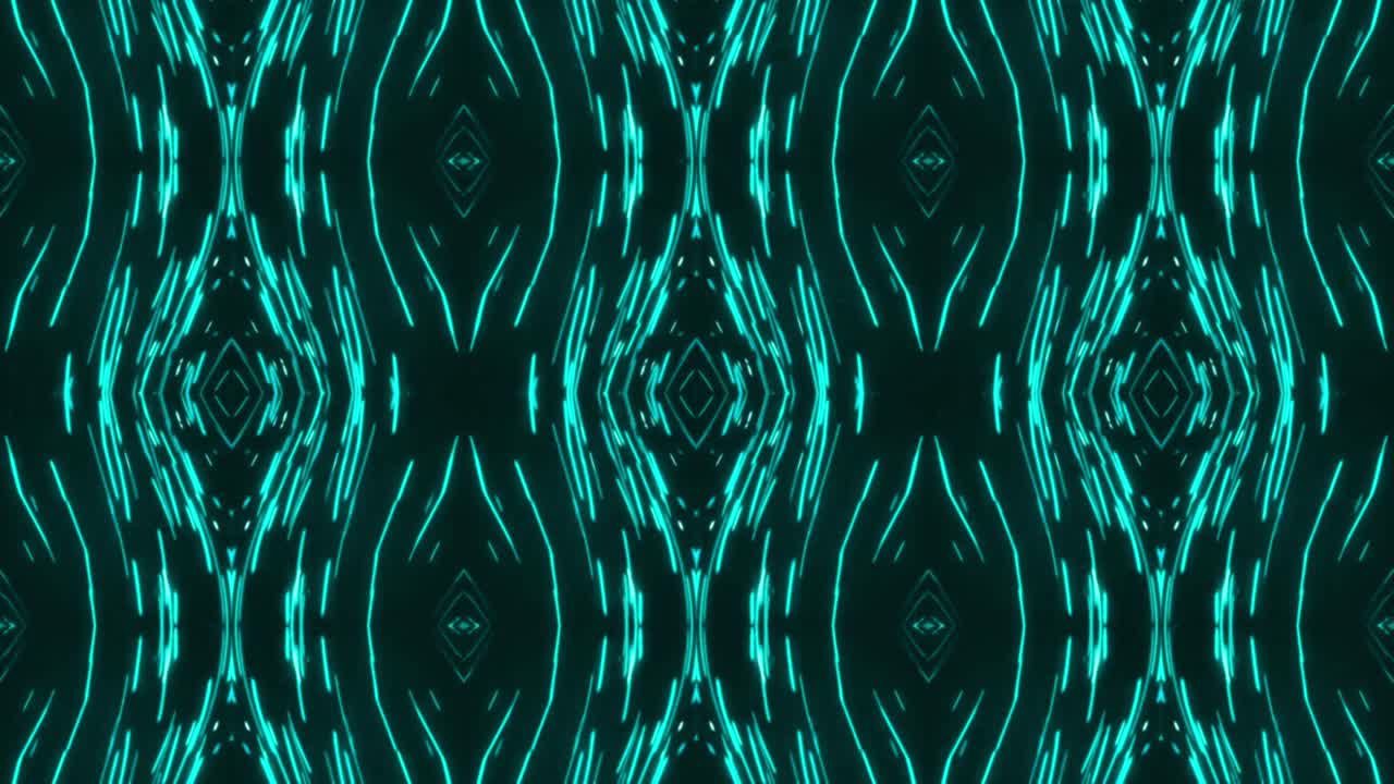 Abstract Geometric Pattern in Blue and Green