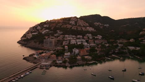 aerial drone video of port d'andratx