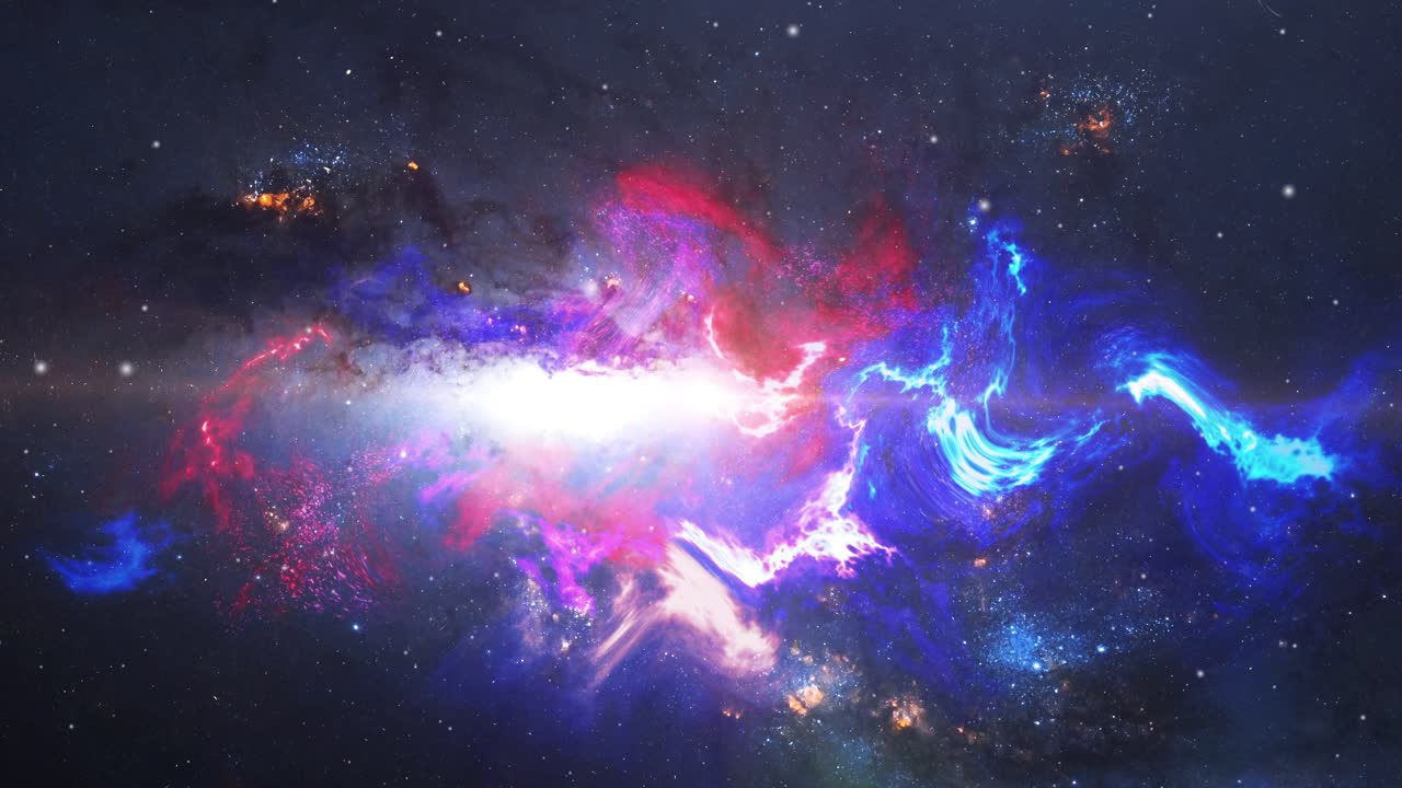 nebulosa moviéndose en el universo profundo 4k
