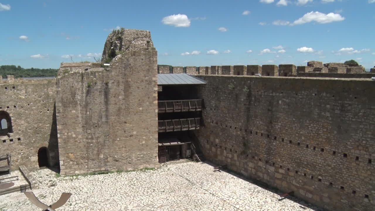 Courtyard inside the medieval fortress