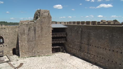courtyard inside the medieval fortress