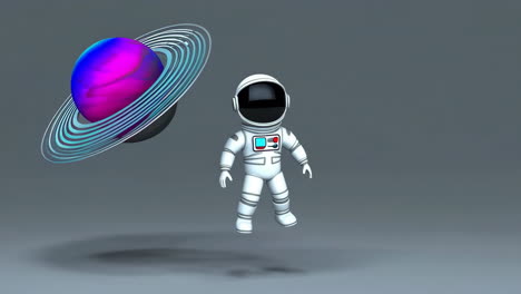 space-themed visuals featuring planets, astronauts, and ufos
