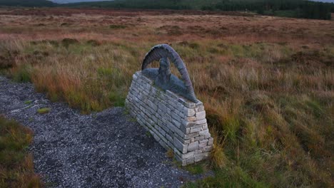 monument to saint brigid on irish hills