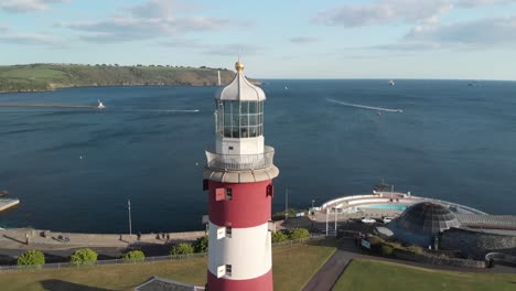 plymouth - smeaton`s lighthouse tower - aerial 6