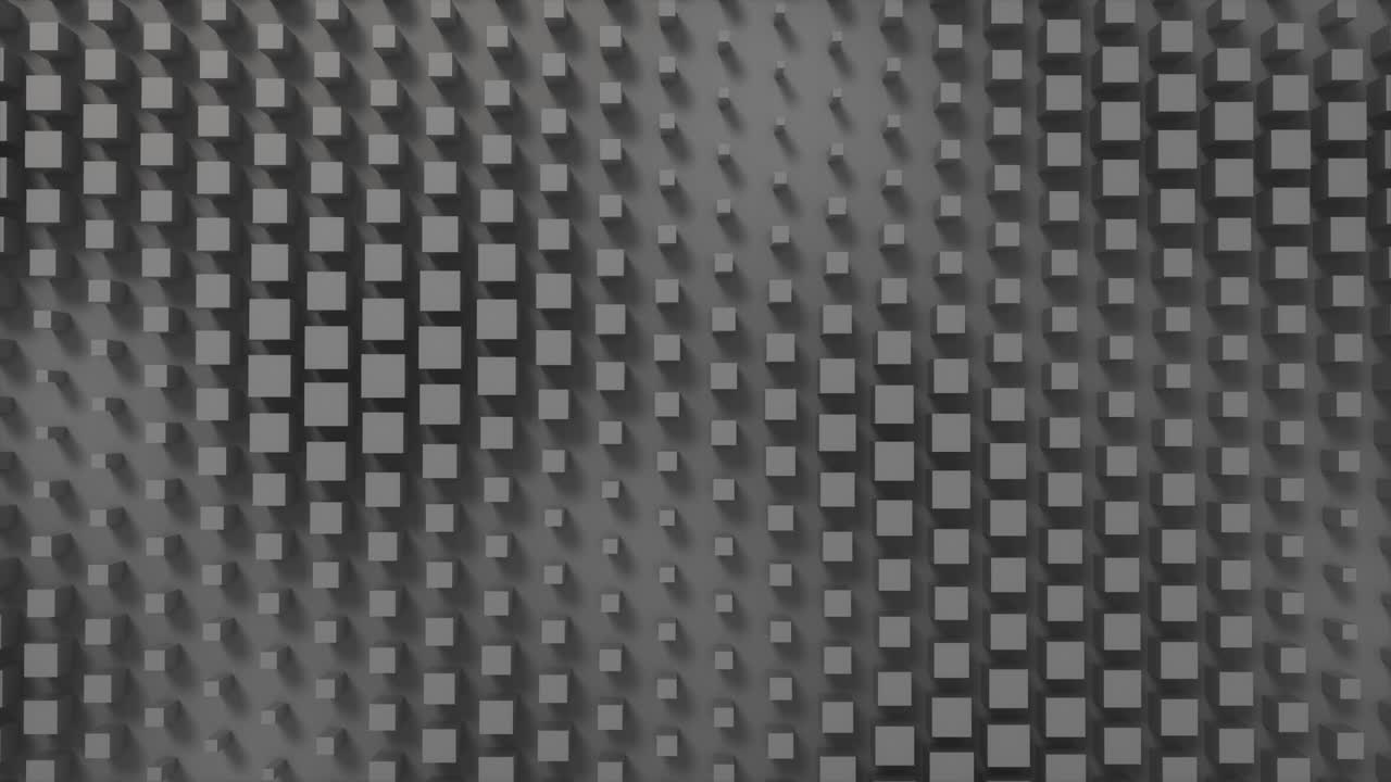 pared de bucles cuadrados cinéticos