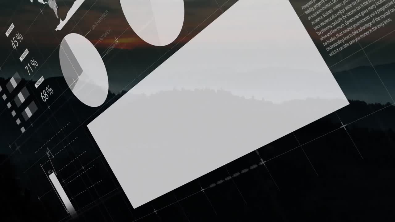 해가 지는 풍경에 대한 데이터와 그래프의 애니메이션